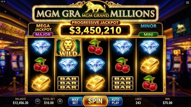 MGM Grand Millions Slot Gameplay