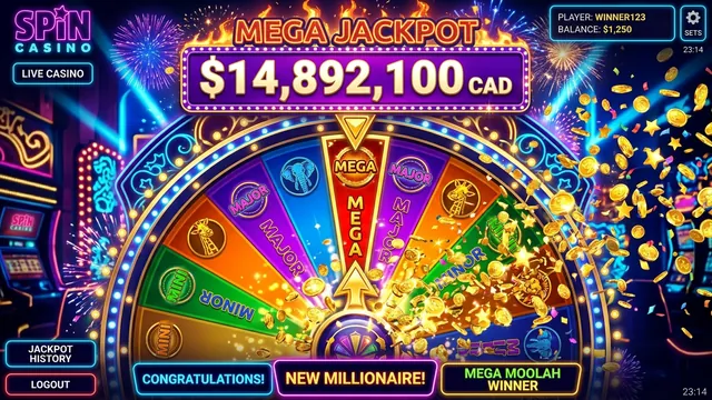 Spin Casino Mega Moolah Gameplay
